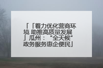 「着力优化营商环境 助推高质量发展」瓜州：“全天候”政务服务惠企便民
