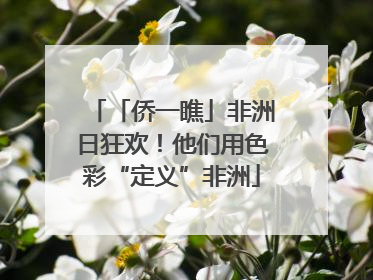 「侨一瞧」非洲日狂欢！他们用色彩“定义”非洲