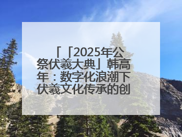 「2025年公祭伏羲大典」韩高年：数字化浪潮下伏羲文化传承的创新之道