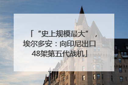 “史上规模最大”，埃尔多安：向印尼出口48架第五代战机