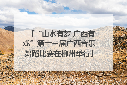 “山水有梦 广西有戏”第十三届广西音乐舞蹈比赛在柳州举行