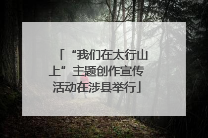 “我们在太行山上”主题创作宣传活动在涉县举行