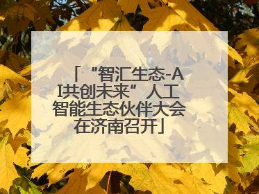 “智汇生态-AI共创未来”人工智能生态伙伴大会在济南召开