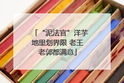 “泥法官”洋芋地里划界限 老王老郭都满意