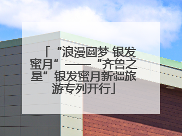 “浪漫圆梦 银发蜜月”——“齐鲁之星”银发蜜月新疆旅游专列开行