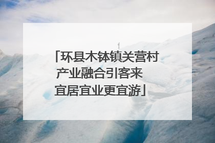 环县木钵镇关营村 产业融合引客来 宜居宜业更宜游