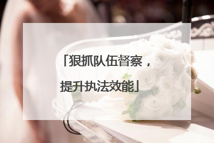 狠抓队伍督察，提升执法效能
