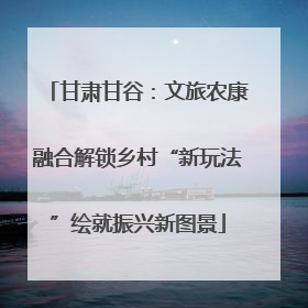 甘肃甘谷：文旅农康融合解锁乡村“新玩法”绘就振兴新图景