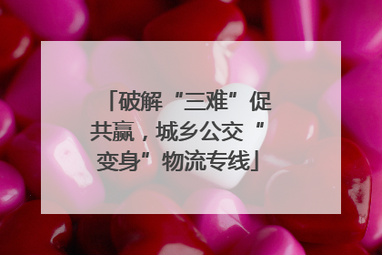 破解“三难”促共赢，城乡公交“变身”物流专线