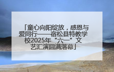 童心向阳绽放，感恩与爱同行——宿松县特教学校2025年“六一”文艺汇演圆满落幕