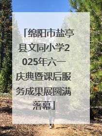 绵阳市盐亭县文同小学2025年六一庆典暨课后服务成果展圆满落幕