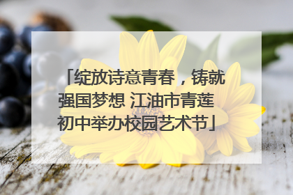 绽放诗意青春，铸就强国梦想 江油市青莲初中举办校园艺术节