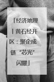 经济地理丨黄石经开区：聚企成链“芯光”闪耀