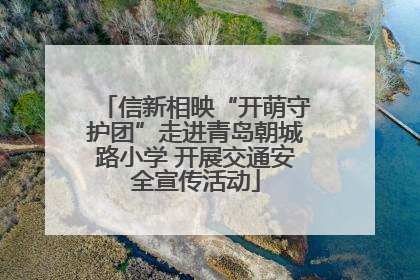 信新相映“开萌守护团”走进青岛朝城路小学 开展交通安全宣传活动