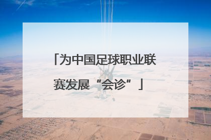 为中国足球职业联赛发展“会诊”
