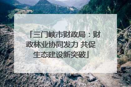 三门峡市财政局：财政林业协同发力 共促生态建设新突破
