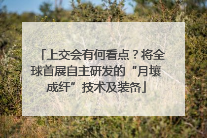 上交会有何看点？将全球首展自主研发的“月壤成纤”技术及装备
