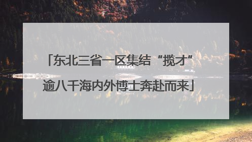 东北三省一区集结“揽才” 逾八千海内外博士奔赴而来