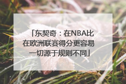 东契奇：在NBA比在欧洲联赛得分更容易 一切源于规则不同