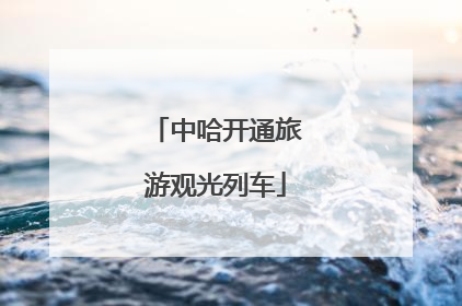 中哈开通旅游观光列车