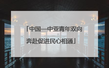 中国—中亚青年双向奔赴促进民心相通