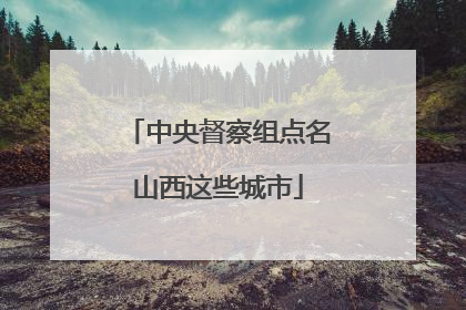 中央督察组点名山西这些城市