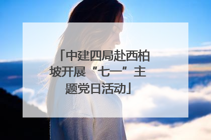 中建四局赴西柏坡开展“七一”主题党日活动