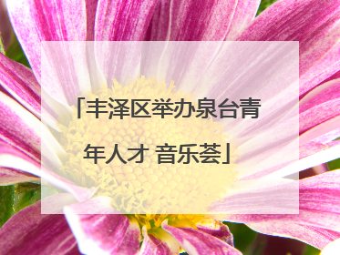 丰泽区举办泉台青年人才 音乐荟