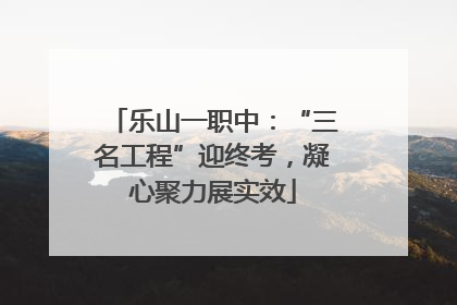 乐山一职中：“三名工程”迎终考，凝心聚力展实效