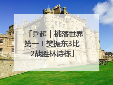乒超｜挑落世界第一！樊振东3比2战胜林诗栋
