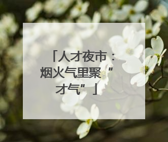 人才夜市：烟火气里聚“才气”