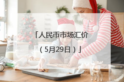 人民币市场汇价（5月29日）