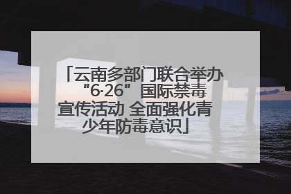 云南多部门联合举办“6·26”国际禁毒宣传活动 全面强化青少年防毒意识