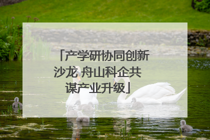 产学研协同创新沙龙 舟山科企共谋产业升级
