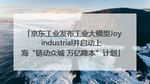 京东工业发布工业大模型Joy industrial并启动上海“链动众城 万亿降本”计划