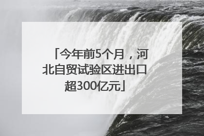 今年前5个月，河北自贸试验区进出口超300亿元