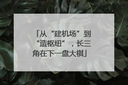 从“建机场”到“造枢纽”，长三角在下一盘大棋
