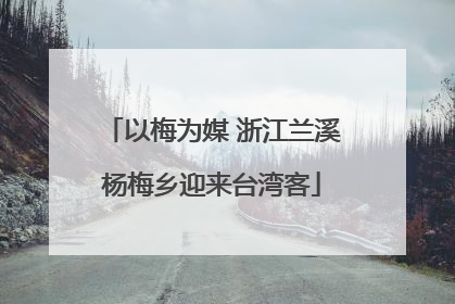 以梅为媒 浙江兰溪杨梅乡迎来台湾客