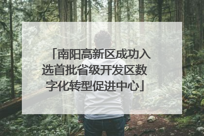 南阳高新区成功入选首批省级开发区数字化转型促进中心