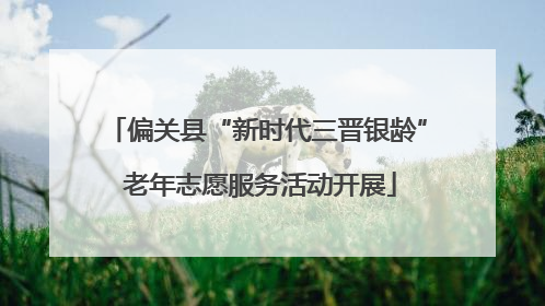 偏关县“新时代三晋银龄” 老年志愿服务活动开展