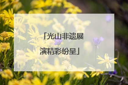 光山非遗展演精彩纷呈