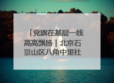 党旗在基层一线高高飘扬｜北京石景山区八角中里社区党委：用脚步丈量民生