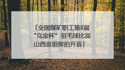 全国煤矿职工第8届“乌金杯”羽毛球比赛山西襄垣挥拍开赛