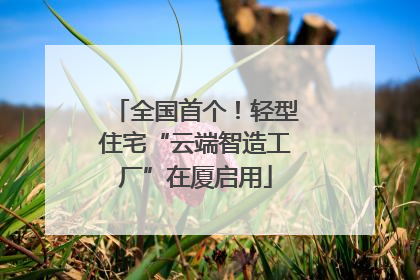 全国首个！轻型住宅“云端智造工厂”在厦启用