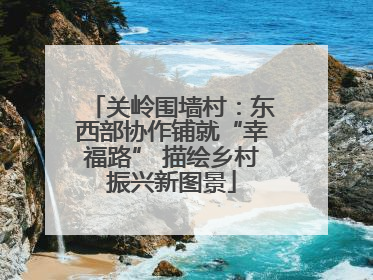 关岭围墙村：东西部协作铺就“幸福路” 描绘乡村振兴新图景