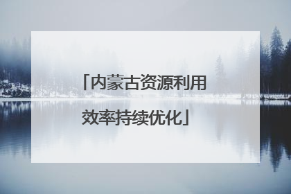 内蒙古资源利用效率持续优化