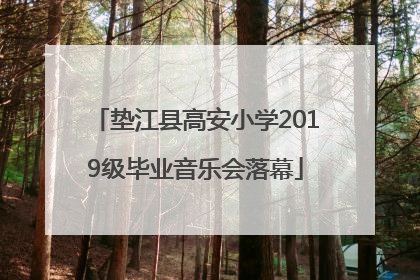 垫江县高安小学2019级毕业音乐会落幕