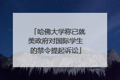 哈佛大学称已就美政府对国际学生的禁令提起诉讼