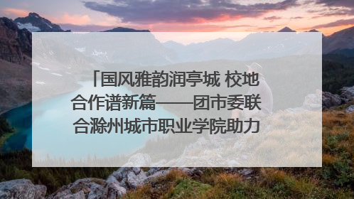 国风雅韵润亭城 校地合作谱新篇——团市委联合滁州城市职业学院助力传统文化“破圈”绽放