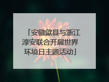 安徽歙县与浙江淳安联合开展世界环境日主题活动